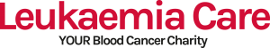 LEUKAEMIA CARE logo with red text. your blood cancer charity written underneath it